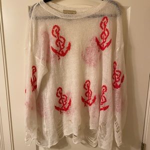 Wild fox anchor sweater